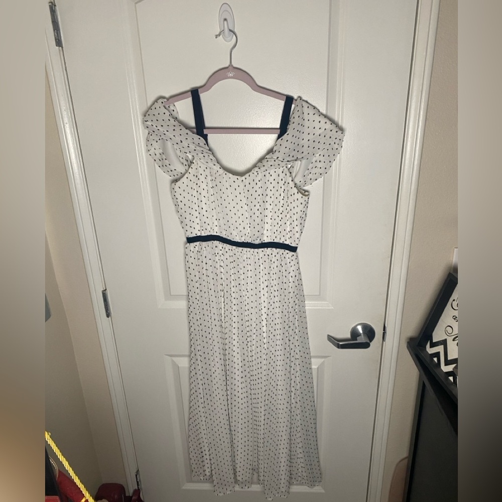 Lulu's White Dress with Black Dots